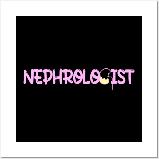 Nephrologist, doctor, kidney - pink Posters and Art